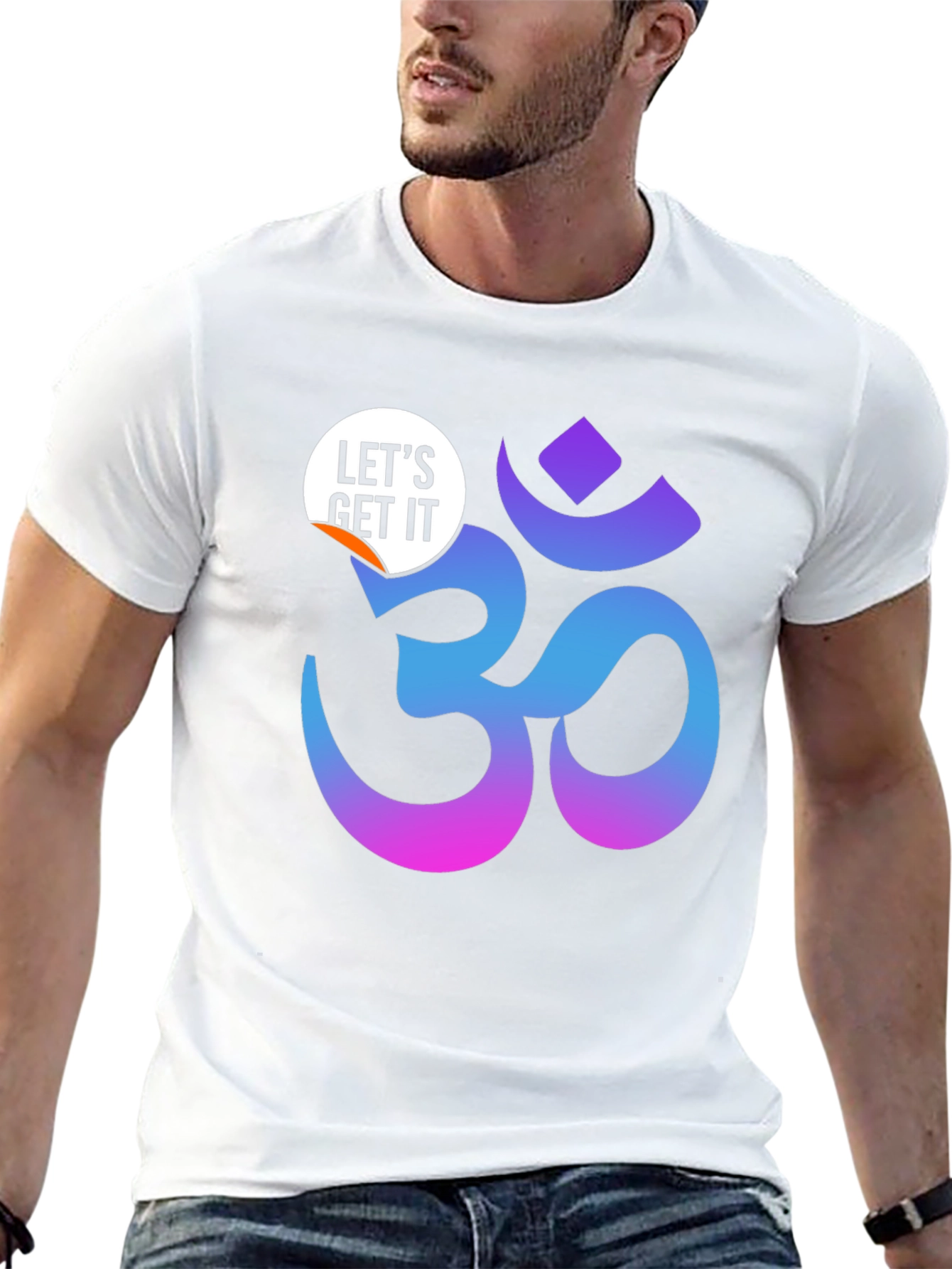 Ombre Om Symbol Black T-Shirt