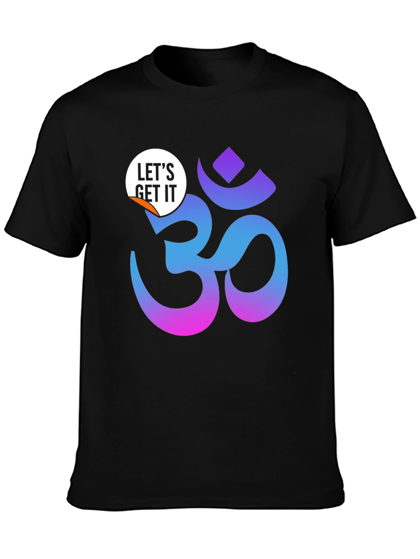 Ombre Om Symbol Black T-Shirt