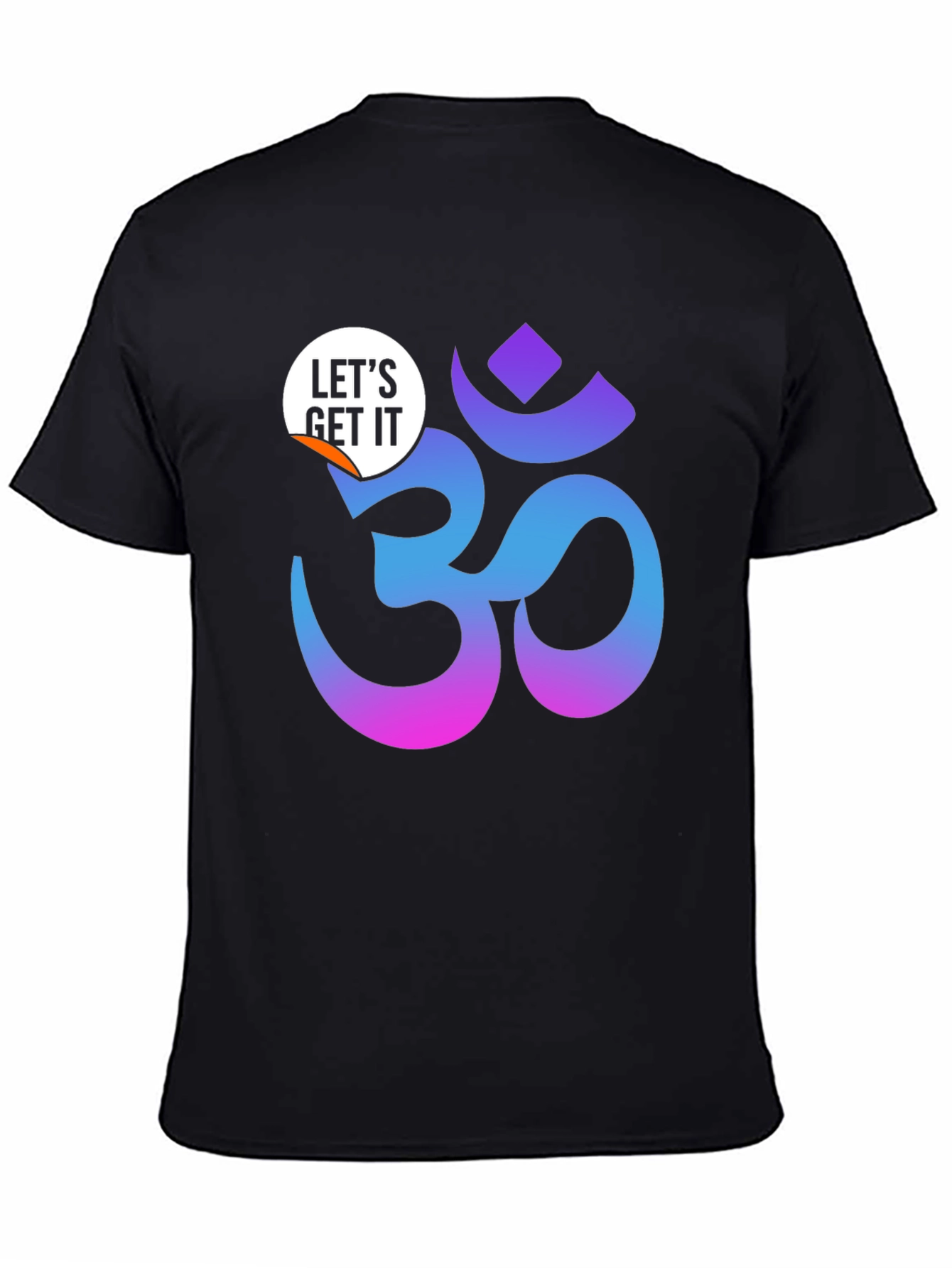 Ombre Om Symbol Black T-Shirt