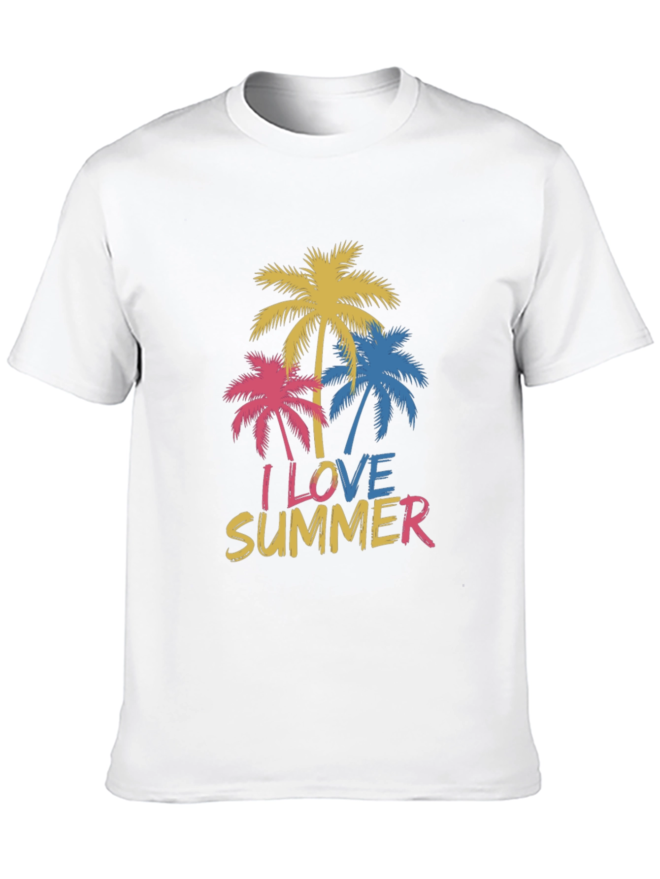 I Love Summer Palm Tree T-Shirt