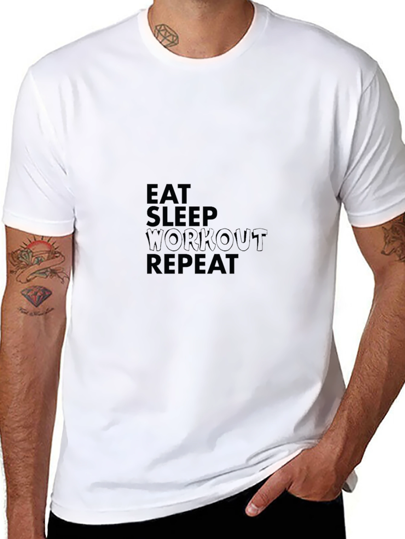 Eat Sleep Workout Repeat T-Shirt