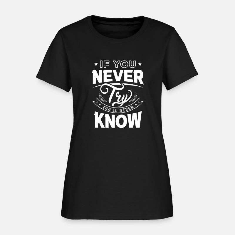 If You Never Try You'll Never Know Mindset, try