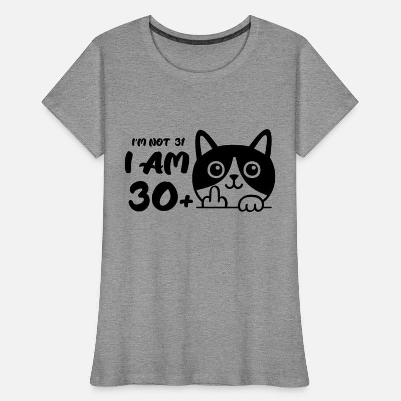 I'm Not 31, I Am 30 Plus 1 Middle Finger Cat Flip