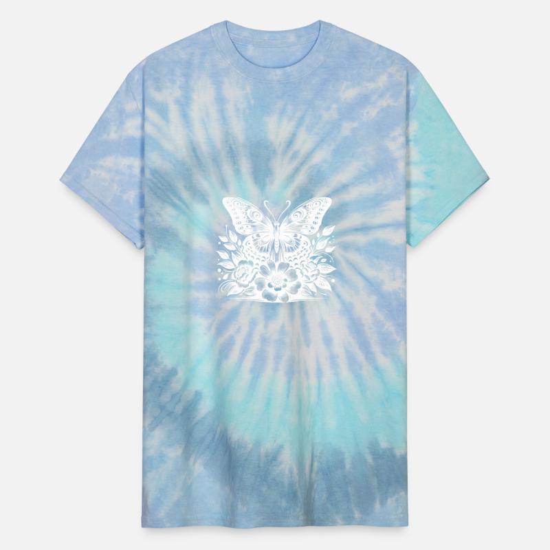 Imaginative Flower And Butterfly Motif