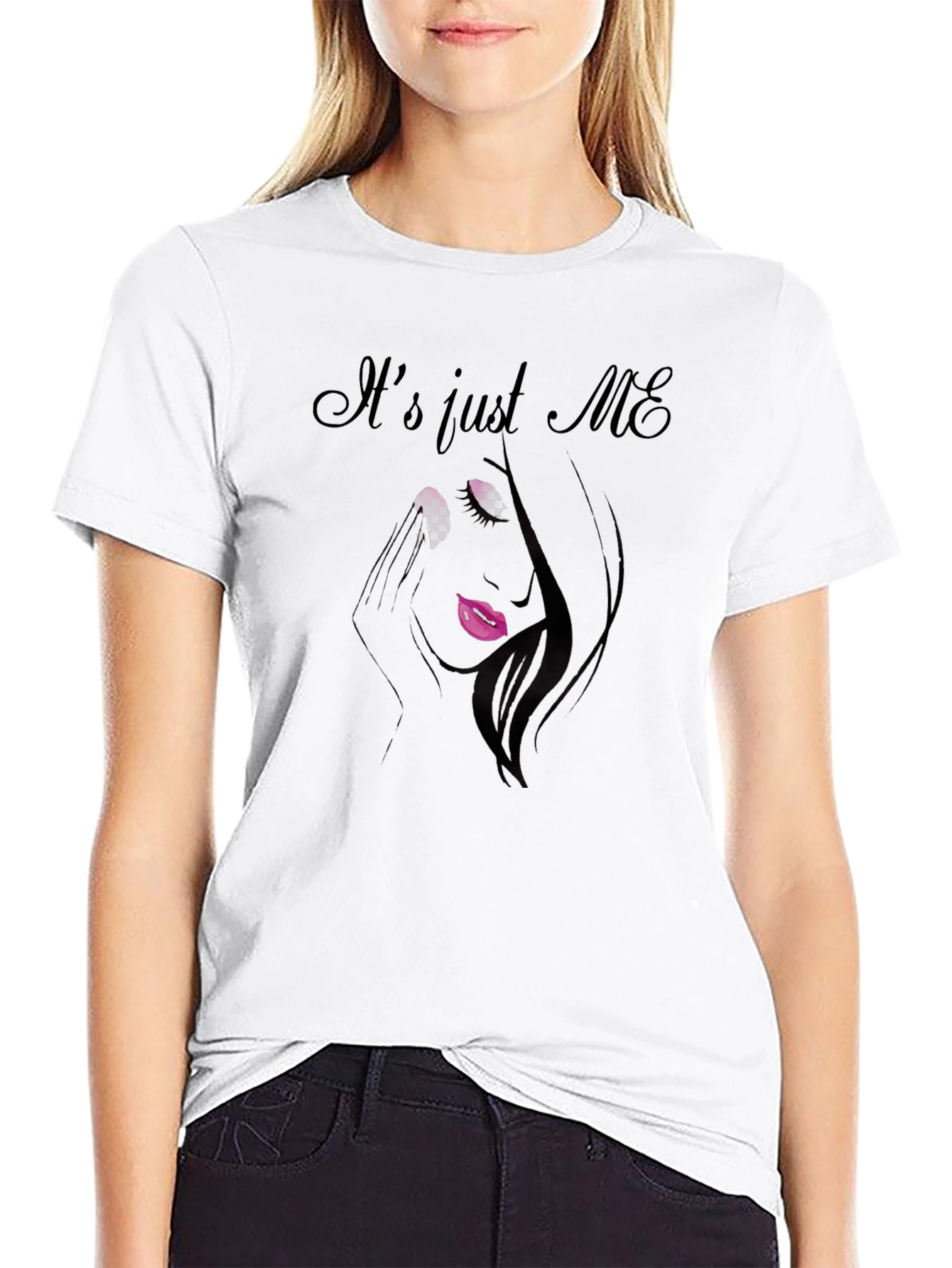 Its Just Me Graphic T-Shirt - Unisex Black Tee