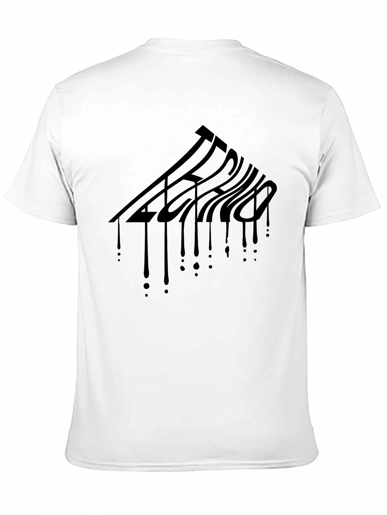 Techno Drip Graphic Tee - Mens Black T-Shirt