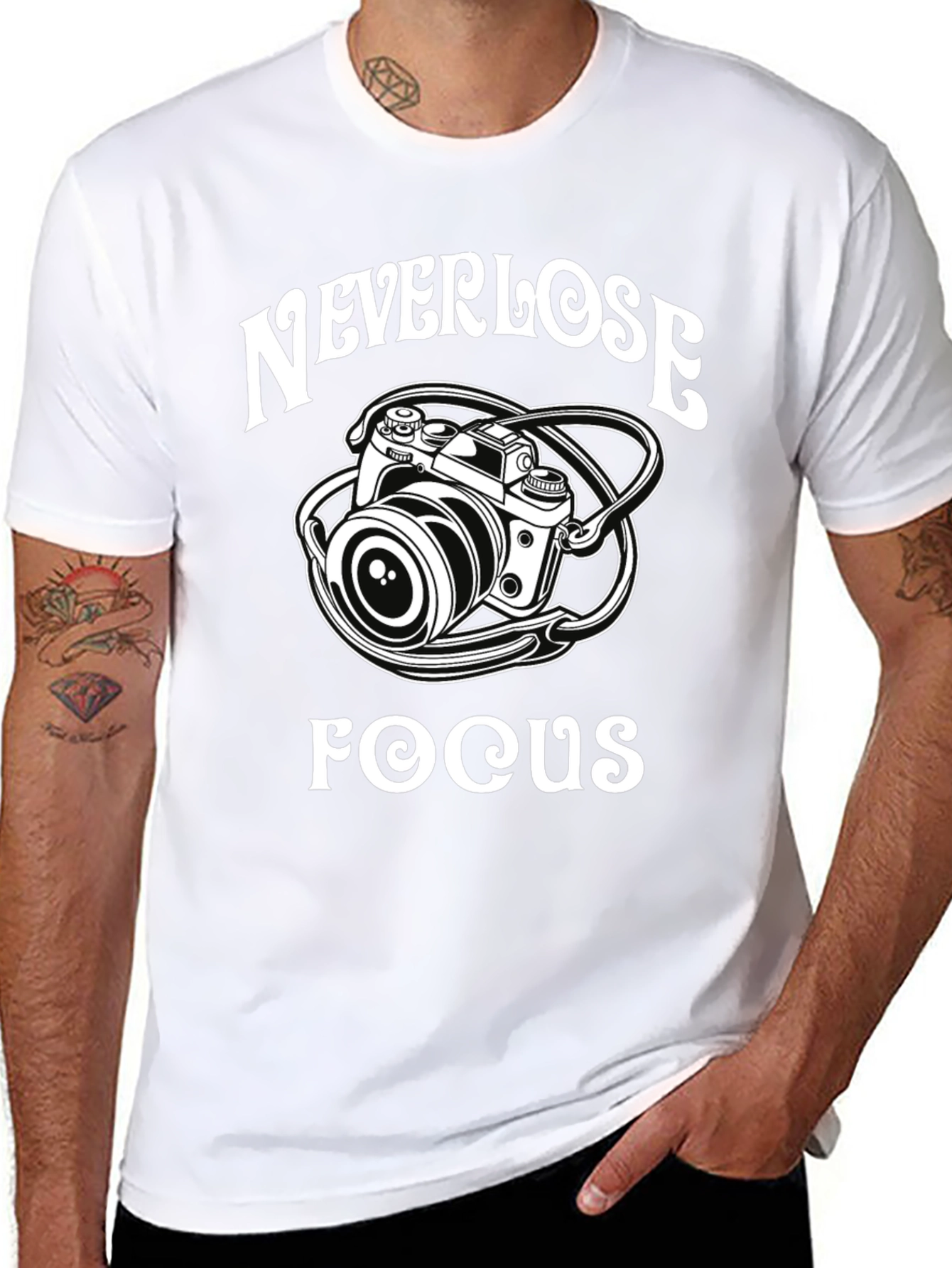 Never Lose Focus Camera T-Shirt