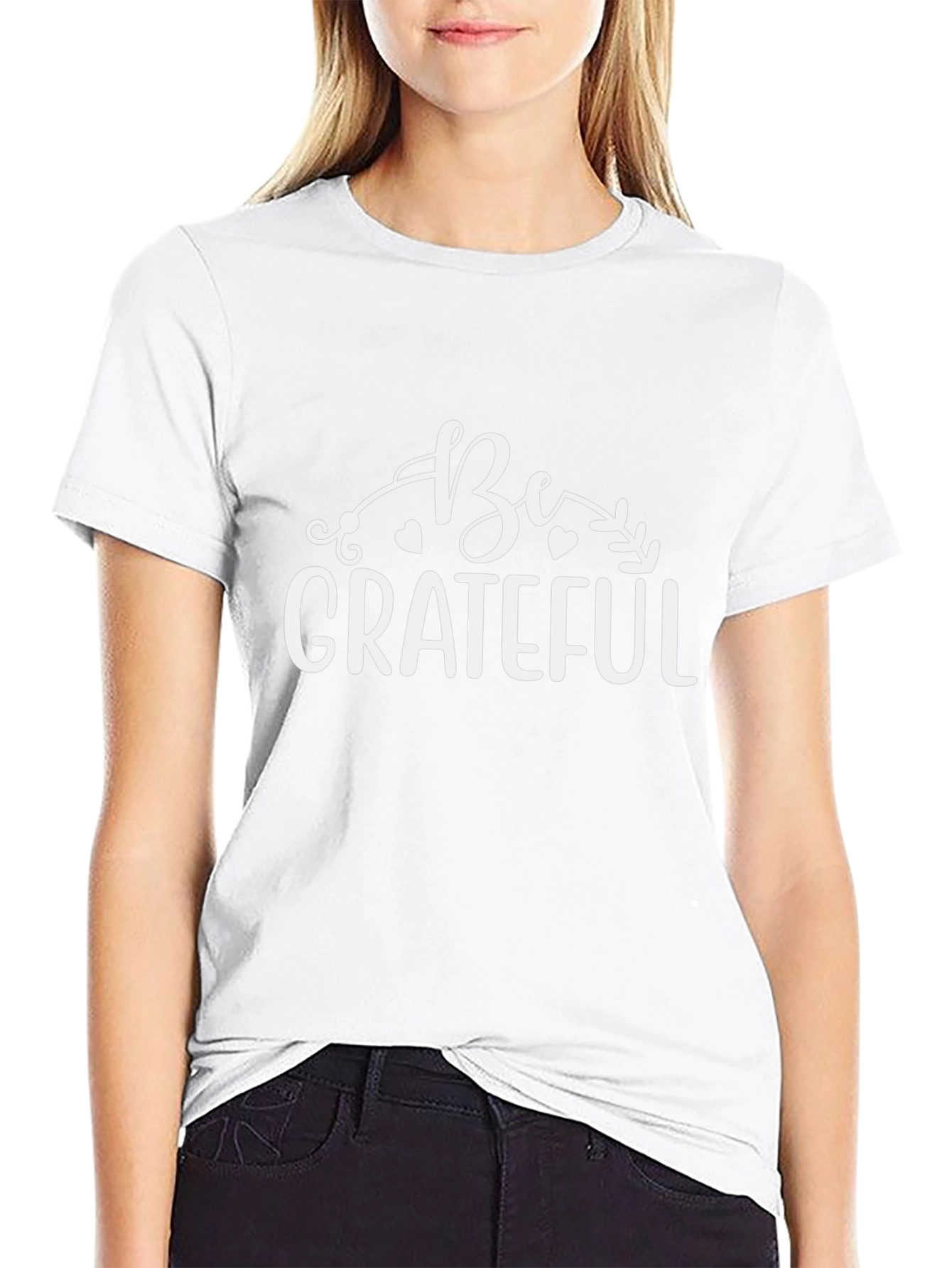 Be Grateful Graphic Tee - Stylish Mens Black T-Shirt