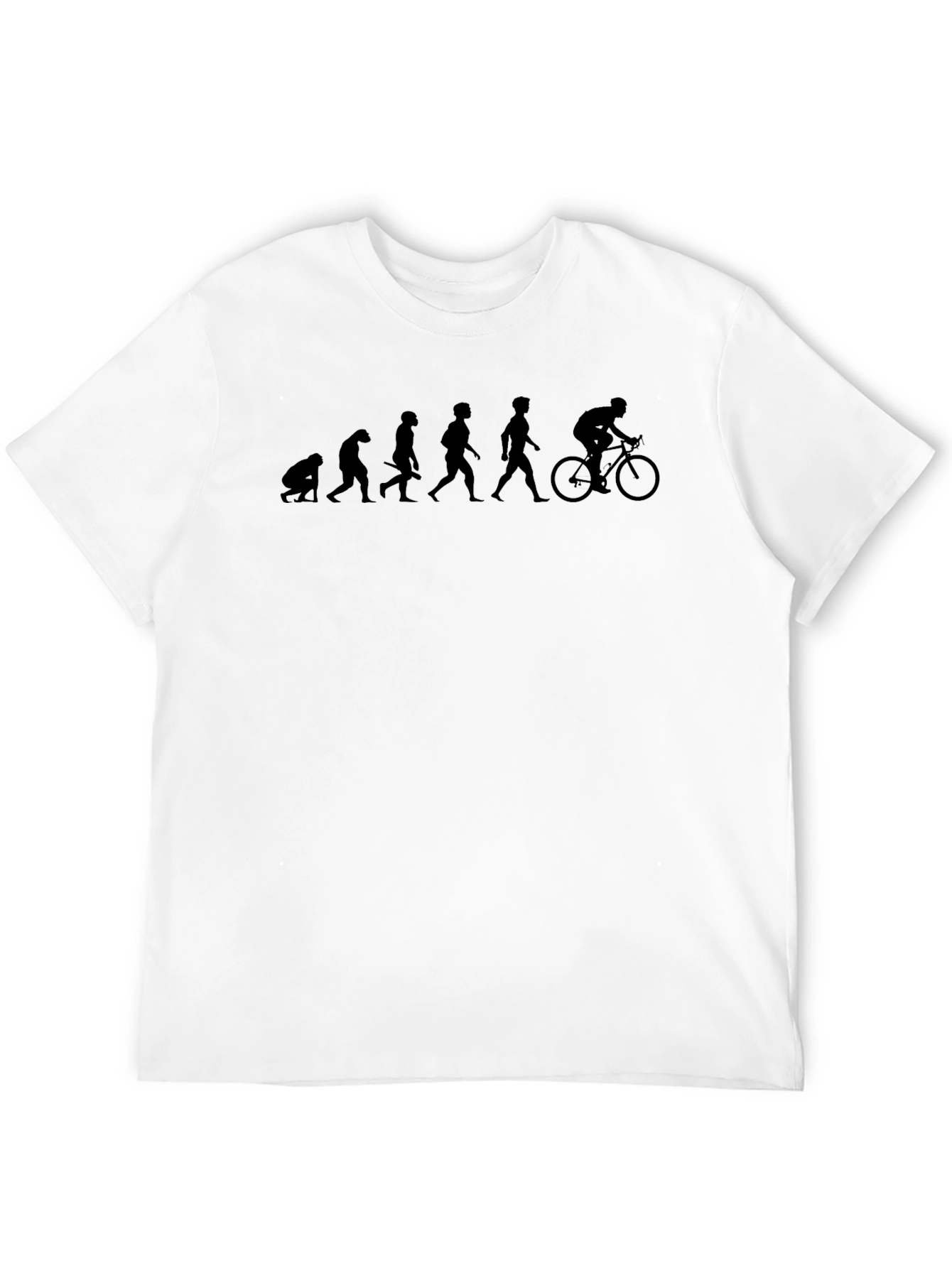 Evolution of Cyclist Black T-Shirt