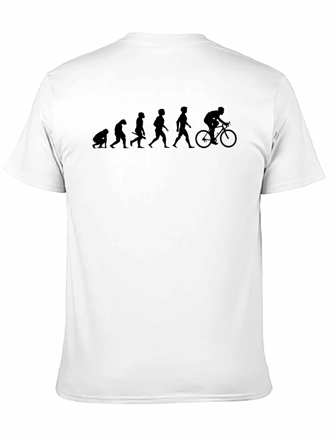 Evolution of Cyclist Black T-Shirt