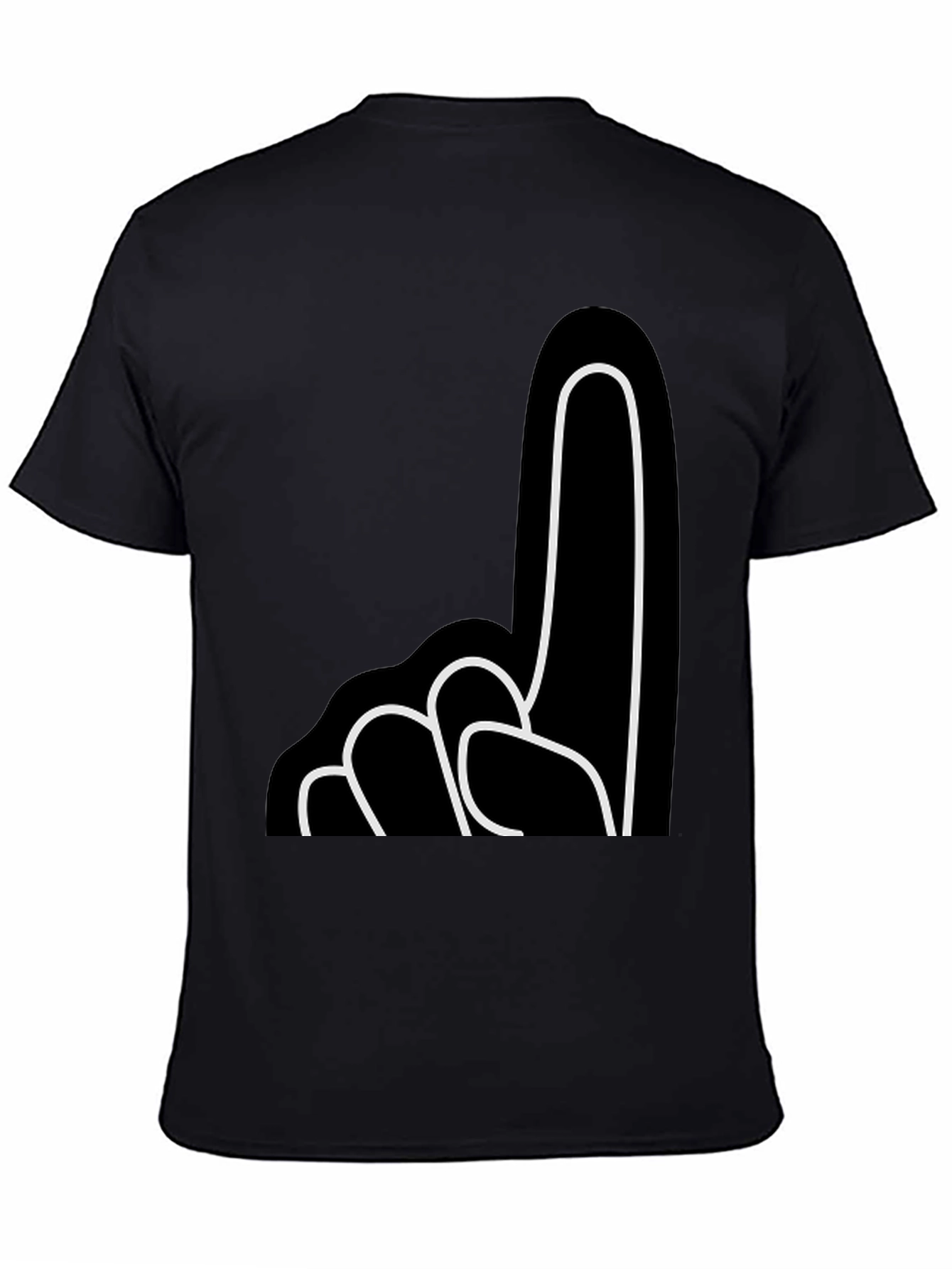 Number One Fan T-Shirt - Black Cotton Tee