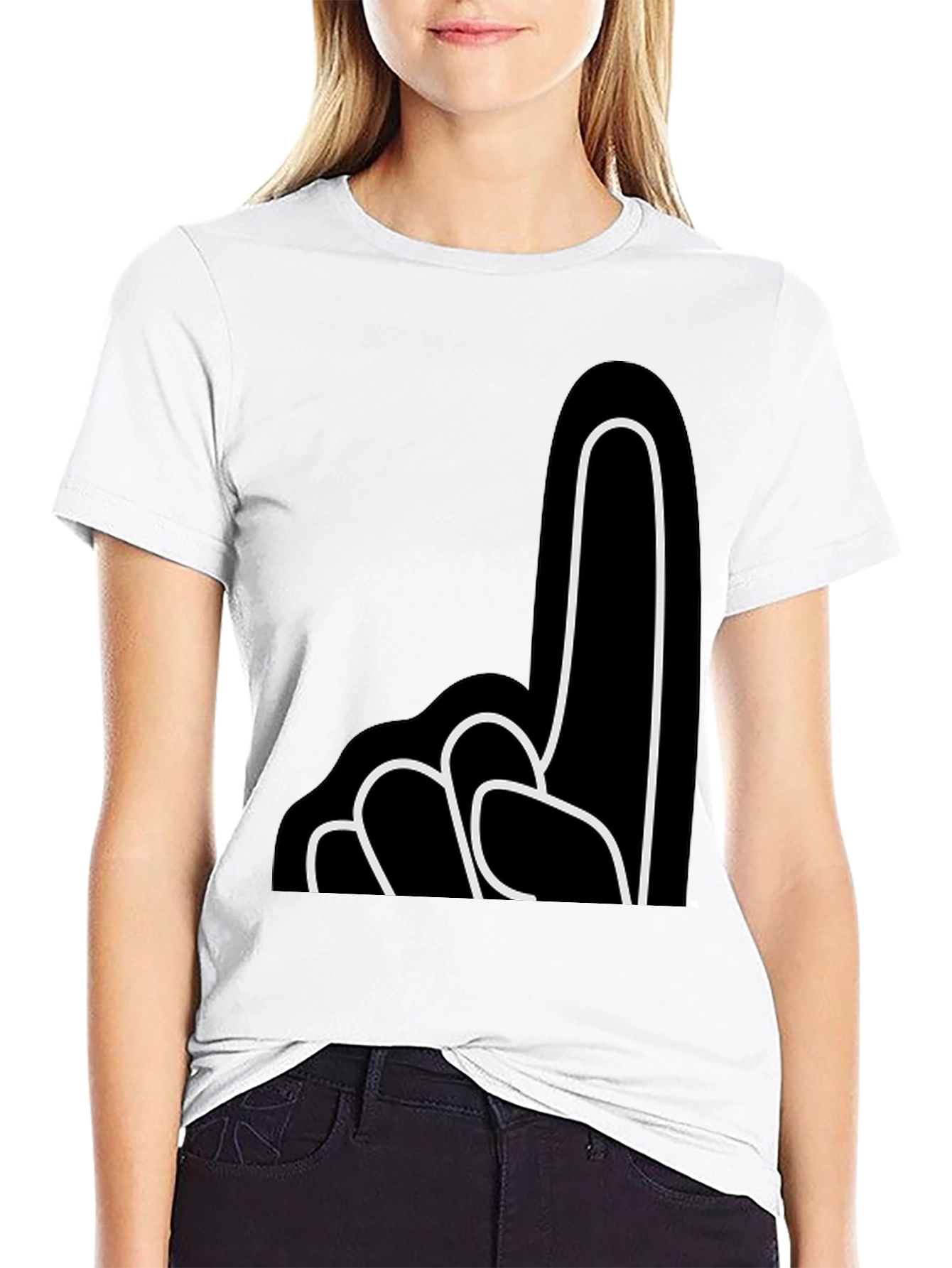 Number One Fan T-Shirt - Black Cotton Tee