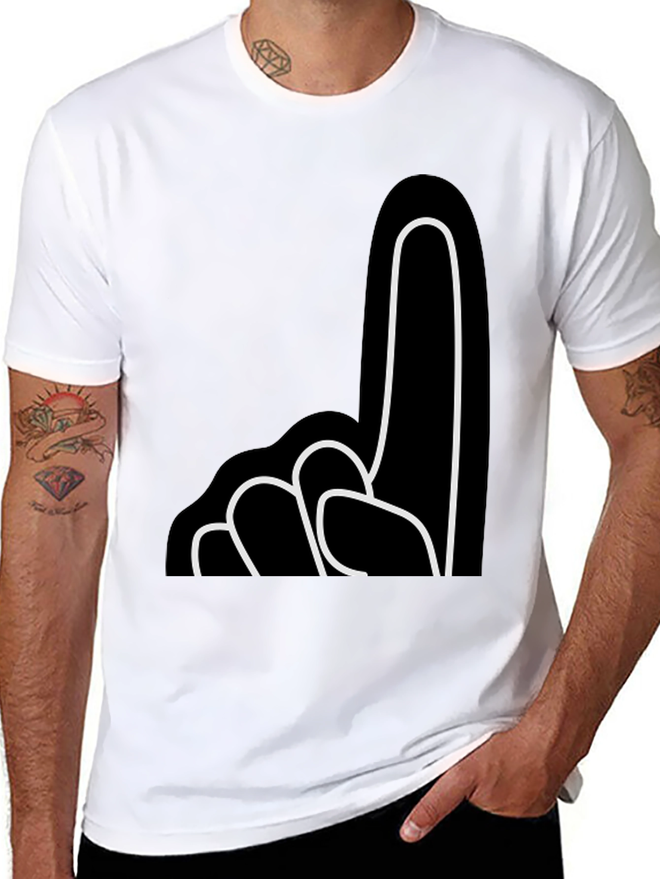 Number One Fan T-Shirt - Black Cotton Tee