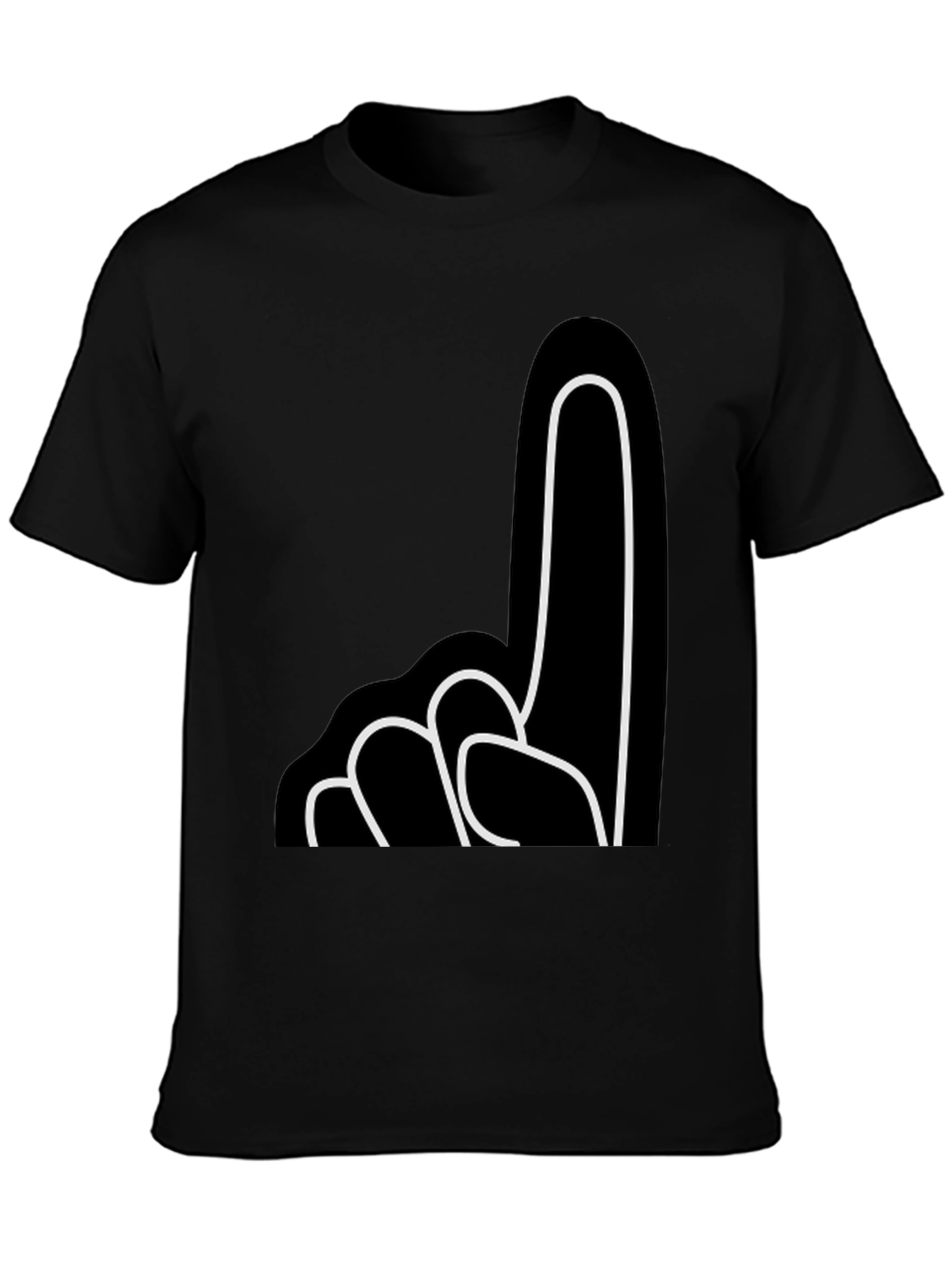 Number One Fan T-Shirt - Black Cotton Tee