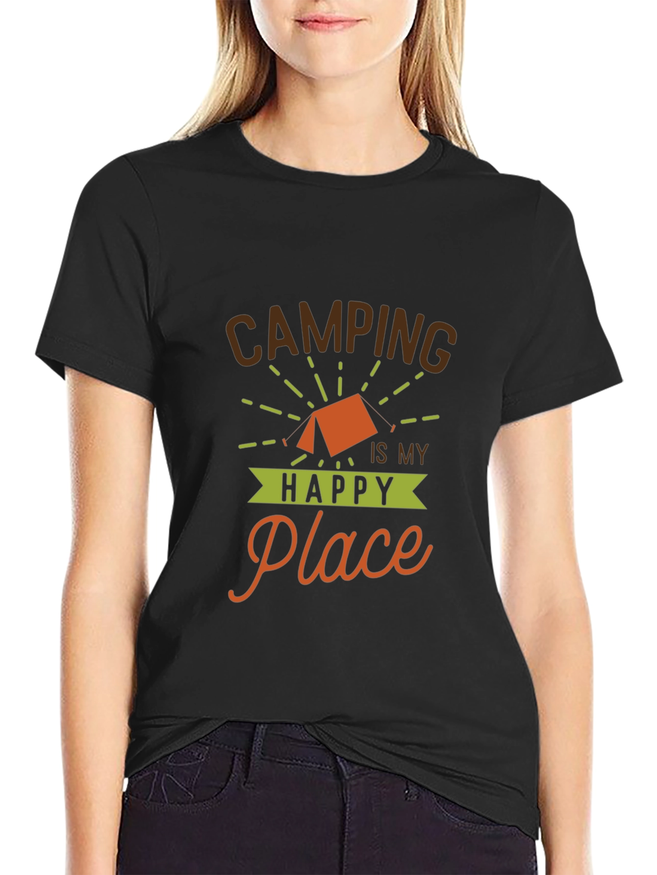 Camping is my Happy Place Graphic Tee