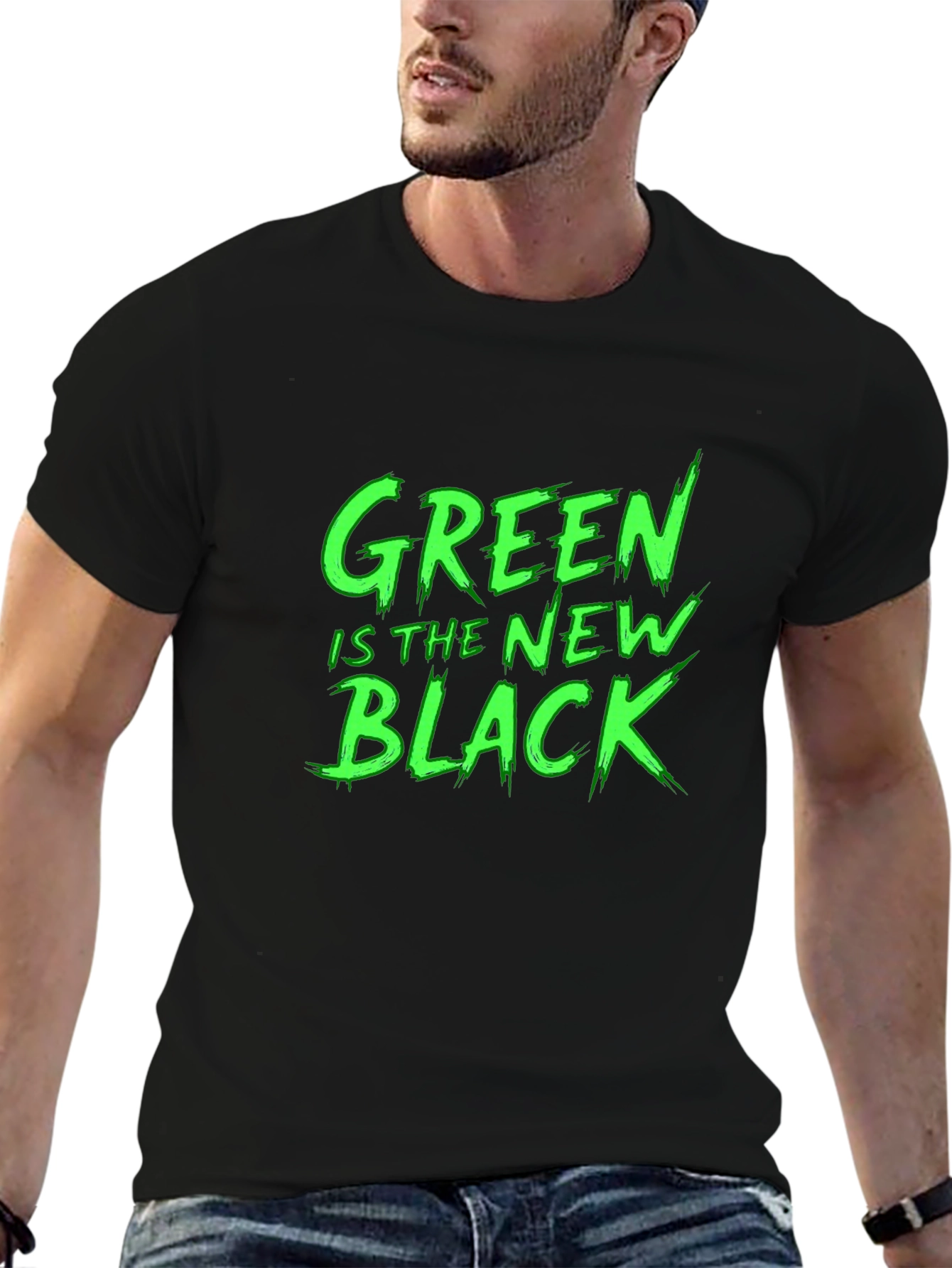Green Is The New Black Graphic T-Shirt