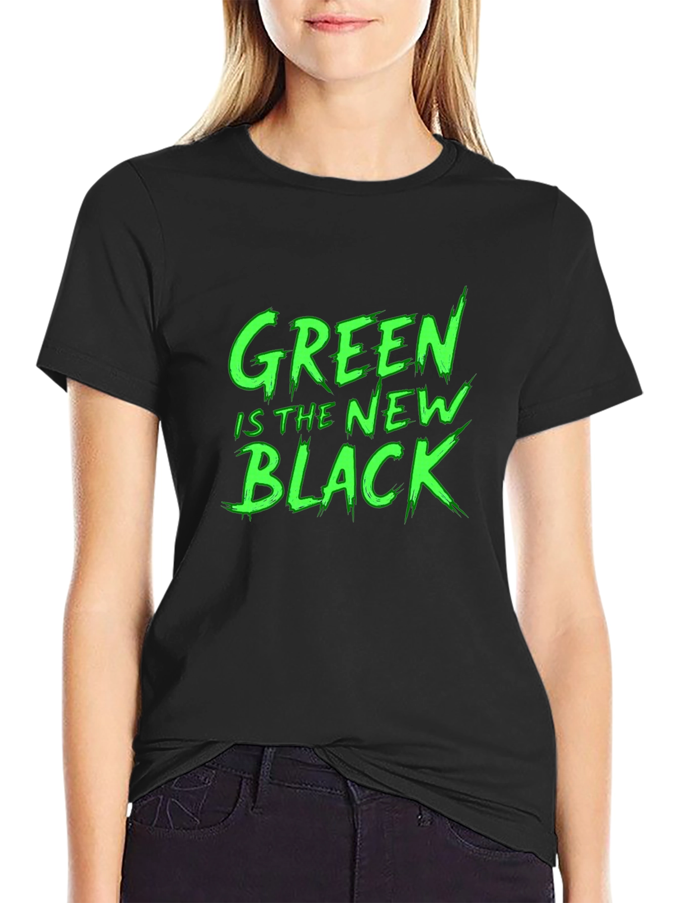 Green Is The New Black Graphic T-Shirt