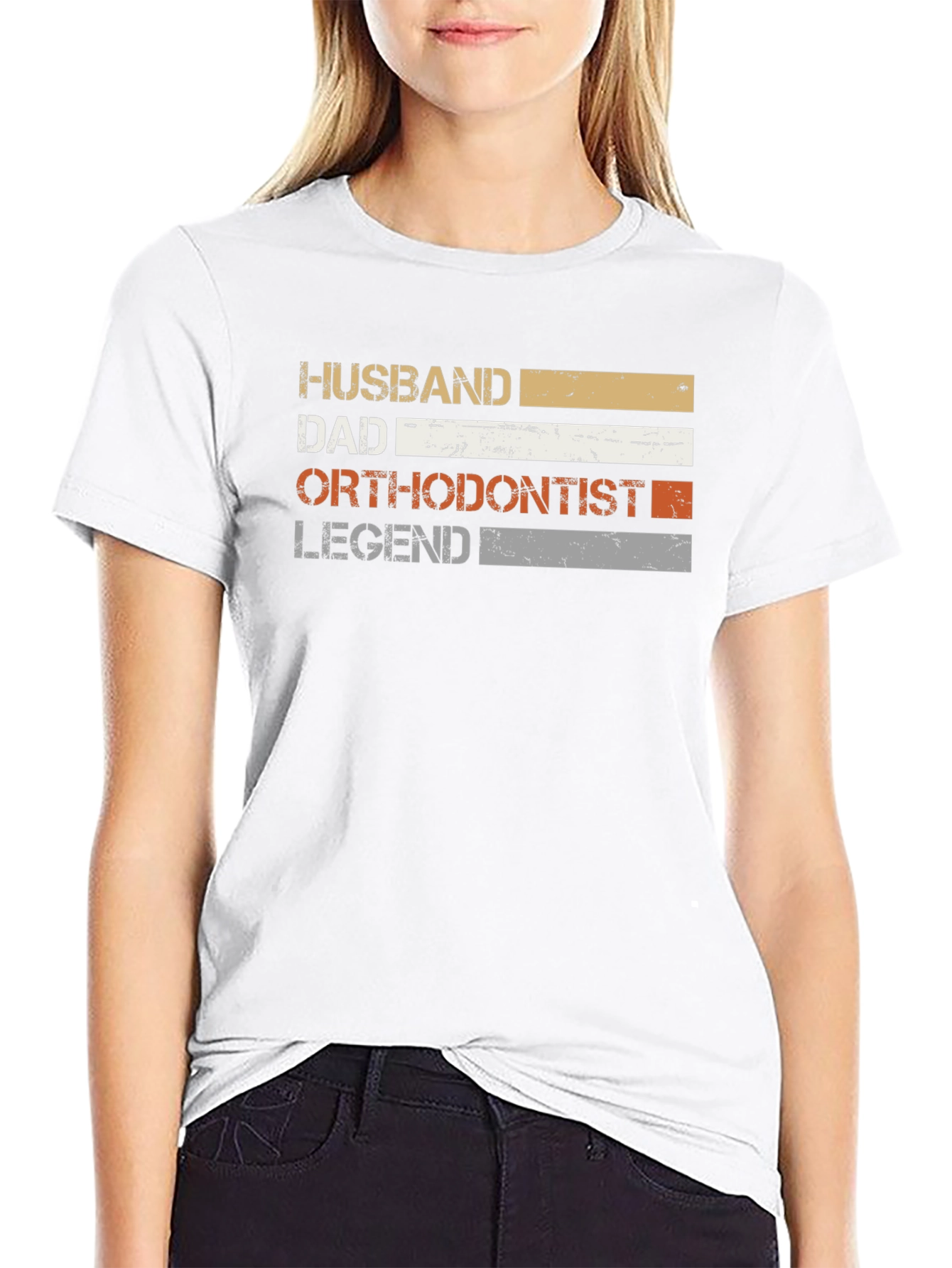 Husband Dad Orthodontist Legend T-Shirt