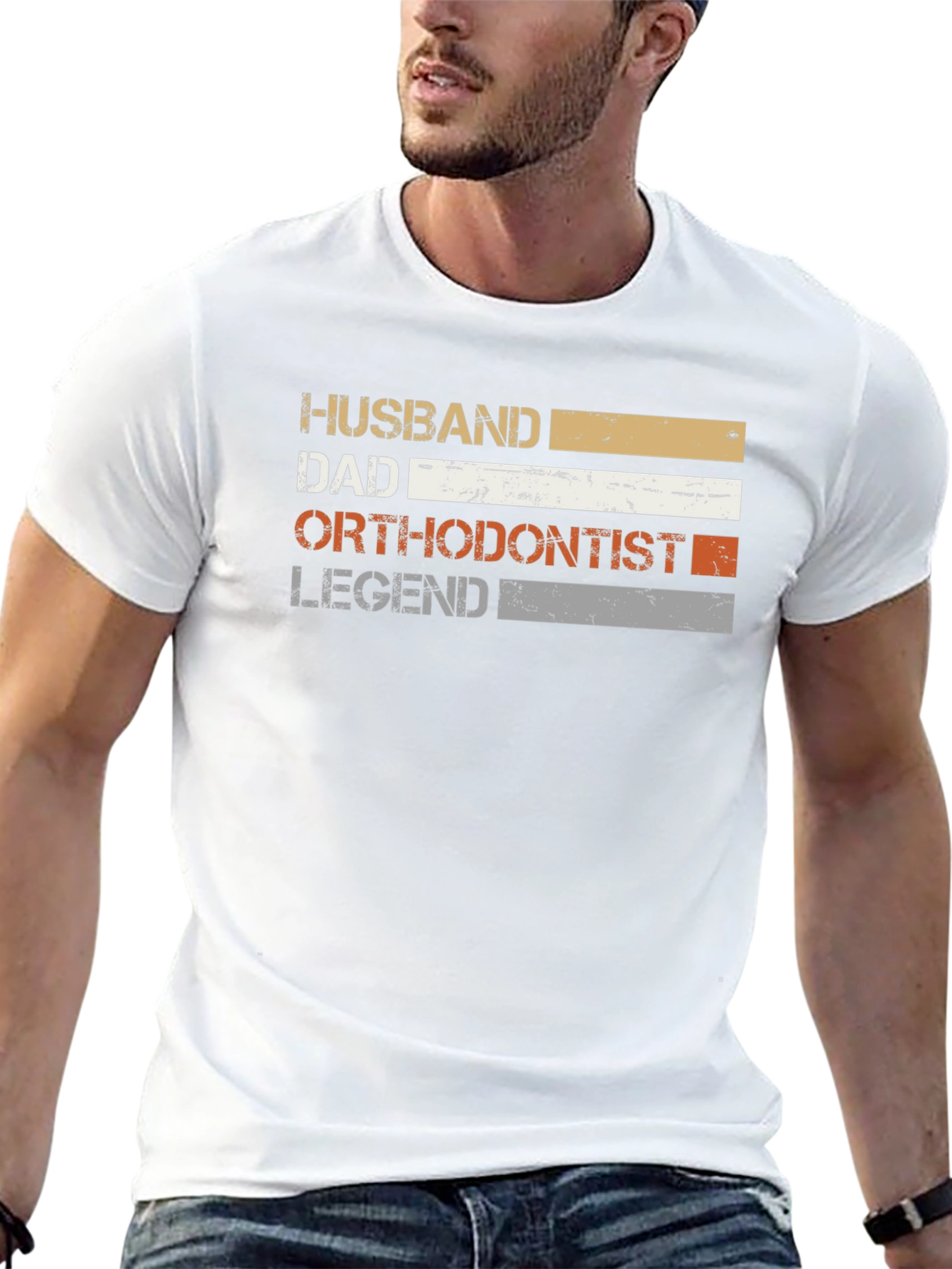 Husband Dad Orthodontist Legend T-Shirt