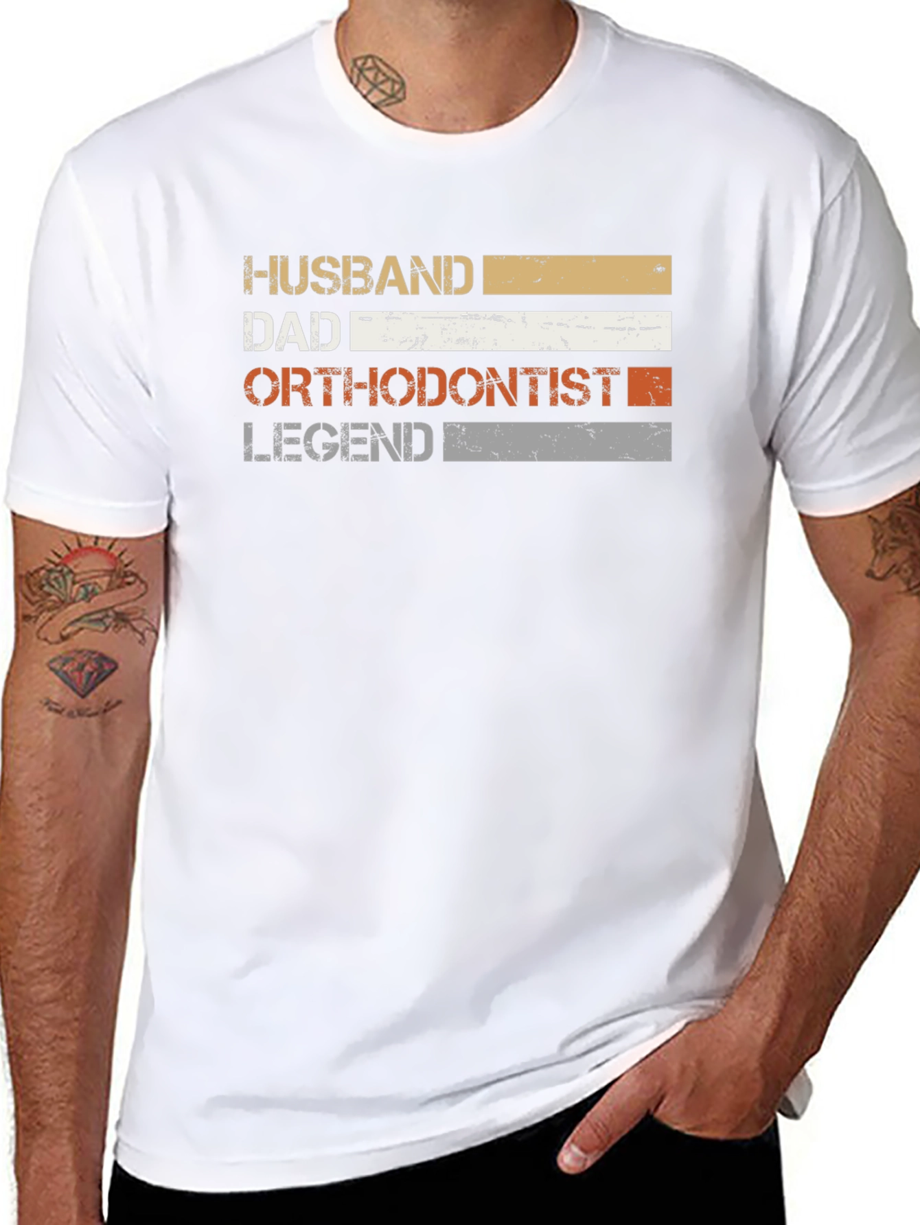 Husband Dad Orthodontist Legend T-Shirt