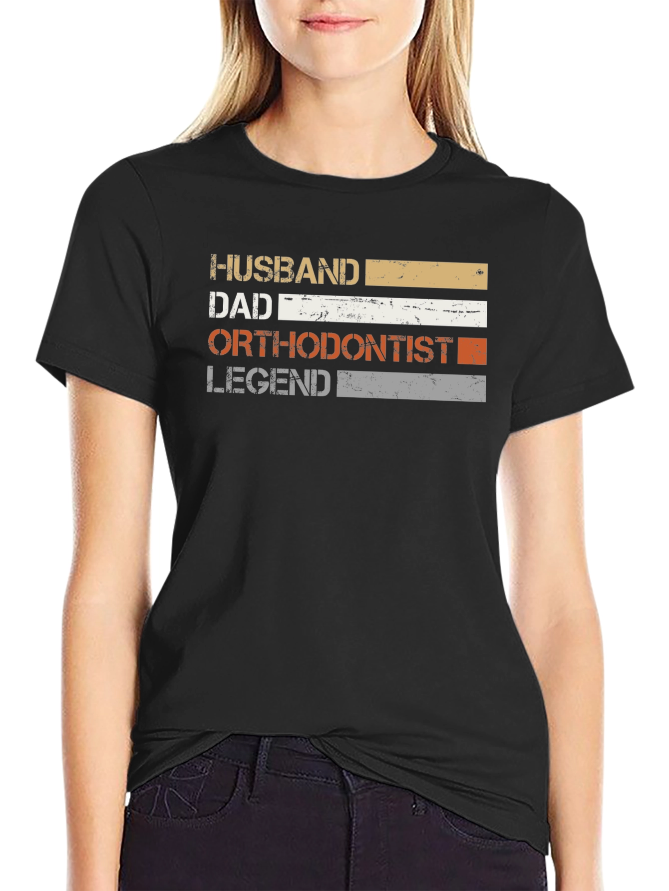 Husband Dad Orthodontist Legend T-Shirt