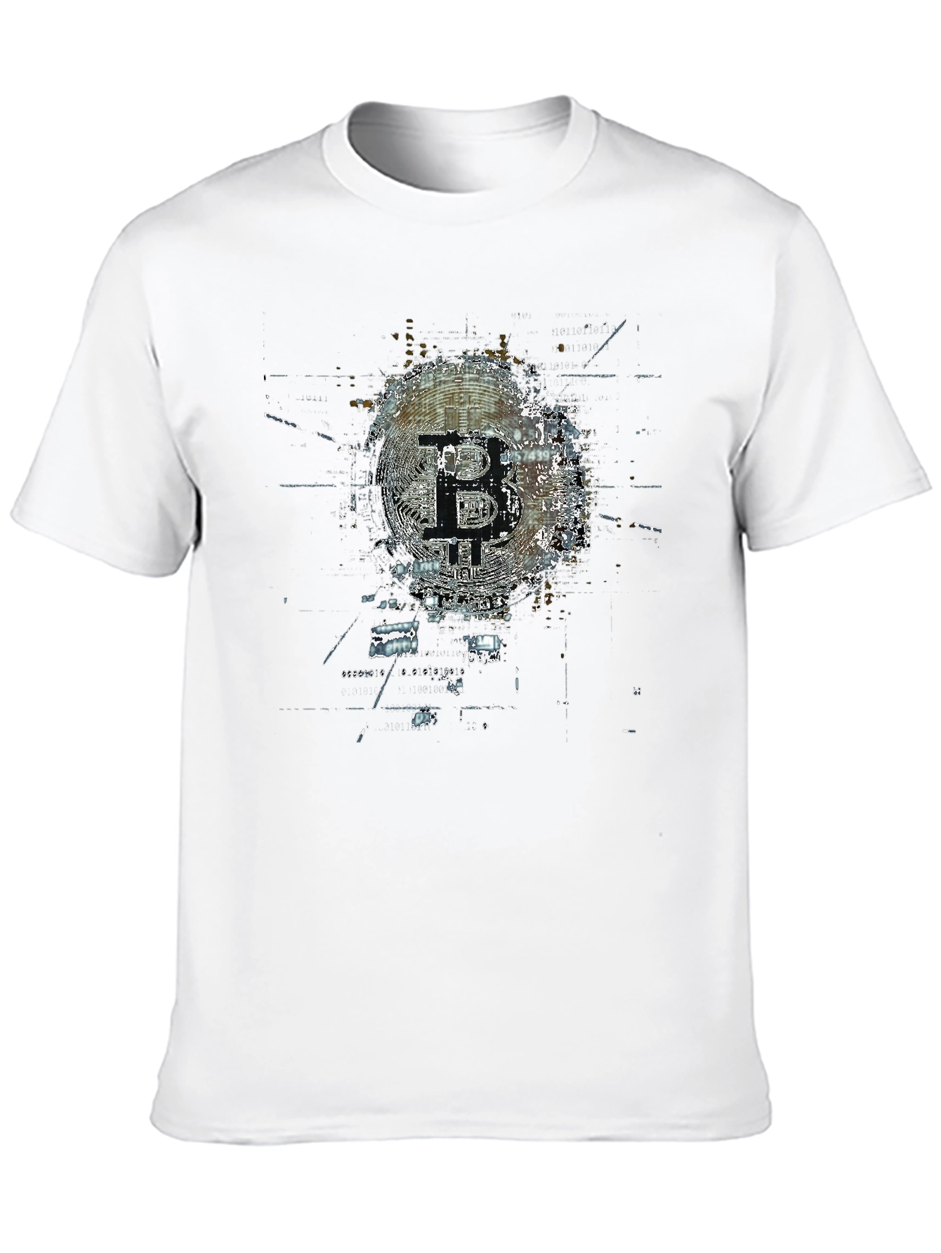 Bitcoin Art Graphic Tee - Crypto Currency T-Shirt