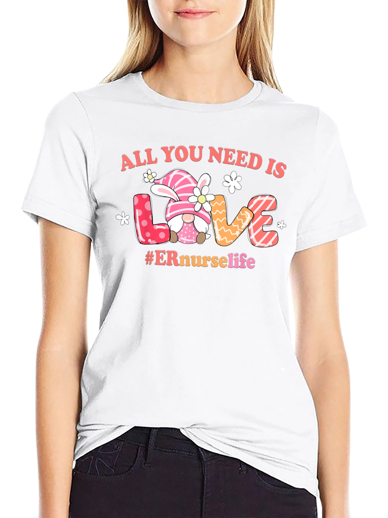 ER Nurse Life Easter Gnome T-Shirt