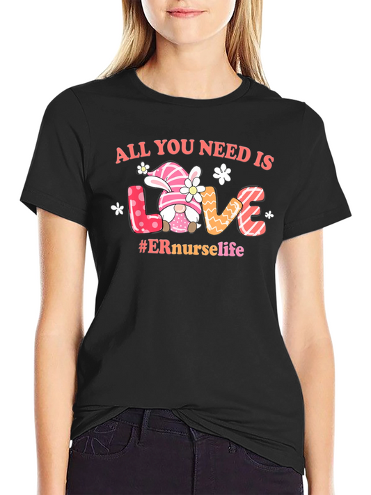 ER Nurse Life Easter Gnome T-Shirt