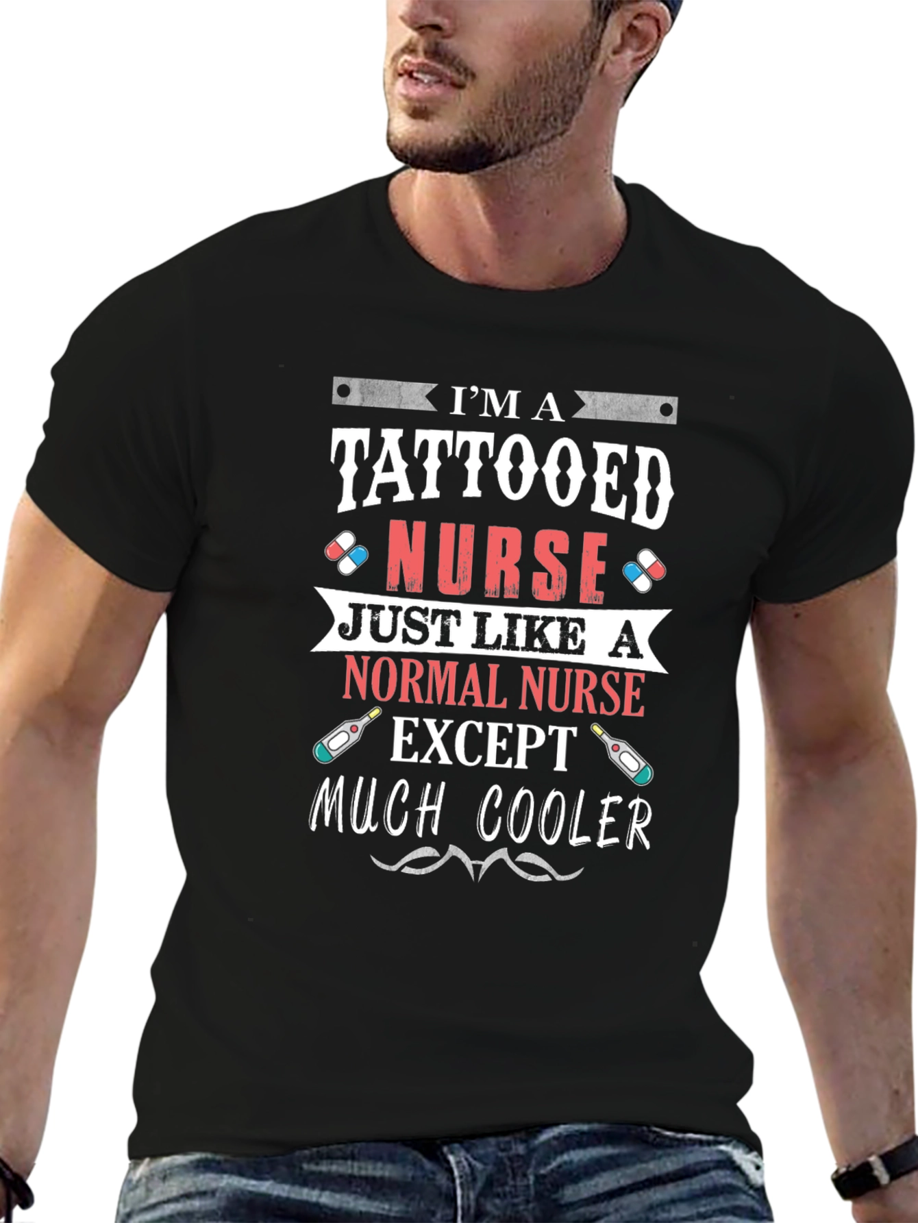 Tattooed Nurse Graphic T-Shirt - Cool & Unique!