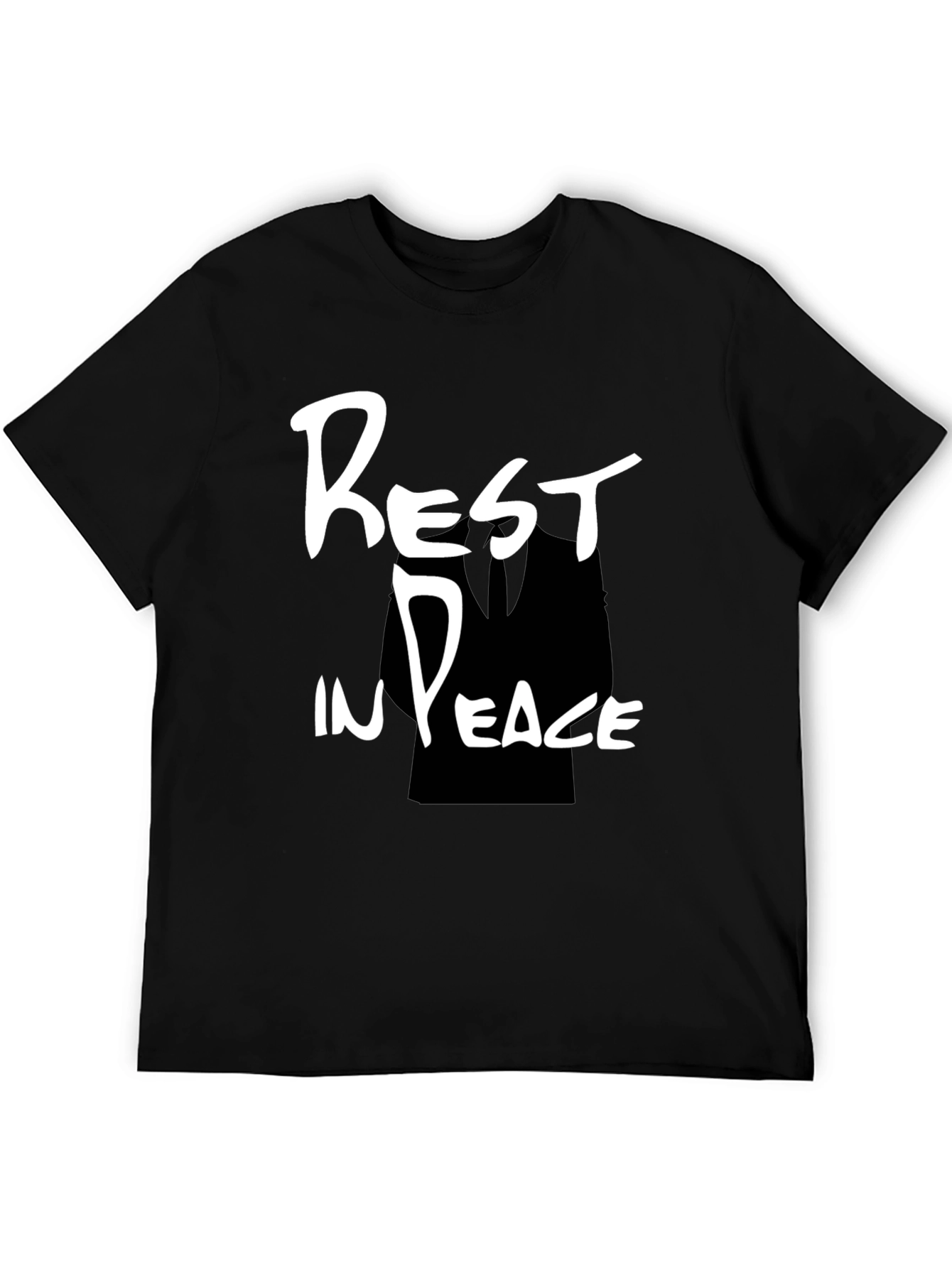 Rest In Peace Graphic Black T-Shirt
