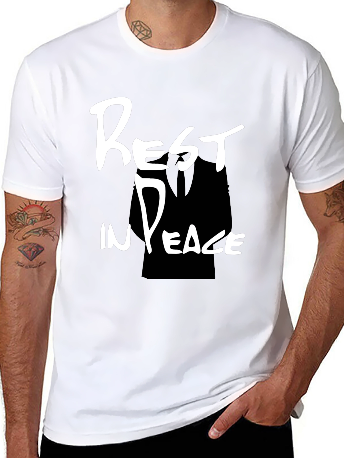 Rest In Peace Graphic Black T-Shirt