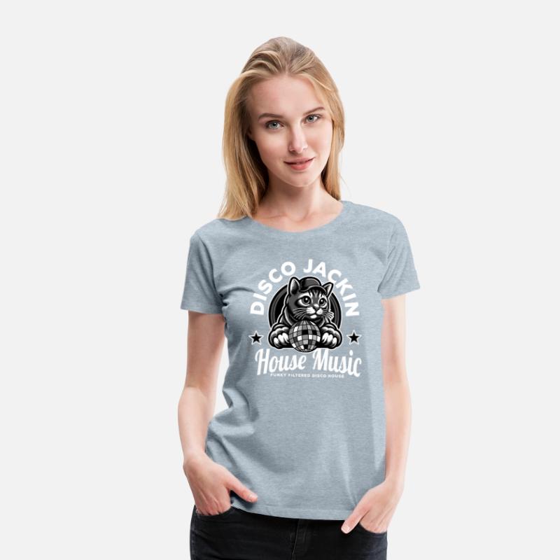 JACKIN HOUSE - Disco ball cat (White)