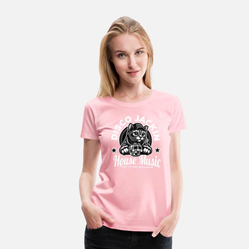 JACKIN HOUSE - Disco ball cat (White)