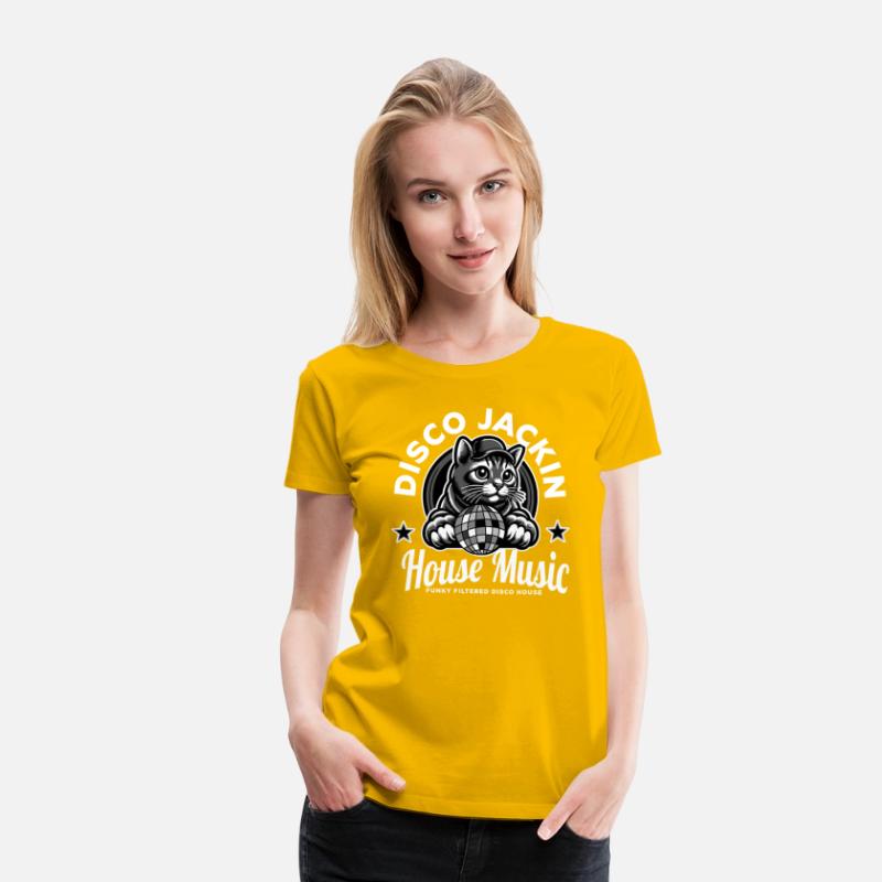 JACKIN HOUSE - Disco ball cat (White)