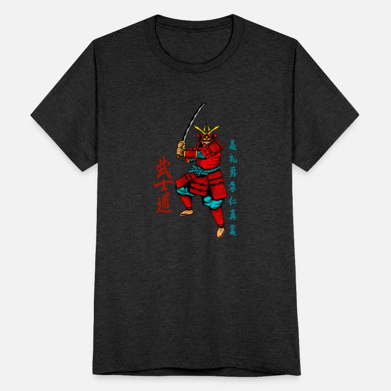 Japanese samurai warrior dark red mask