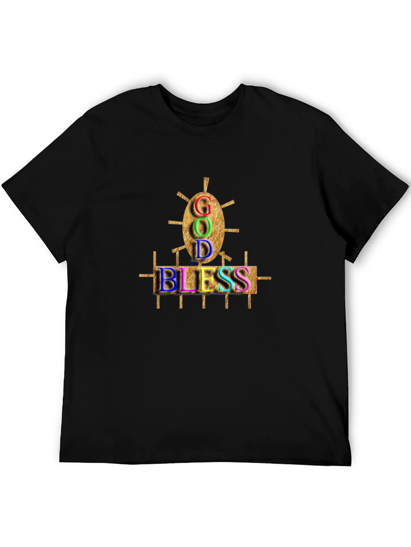 God Bless Graphic Black T-Shirt