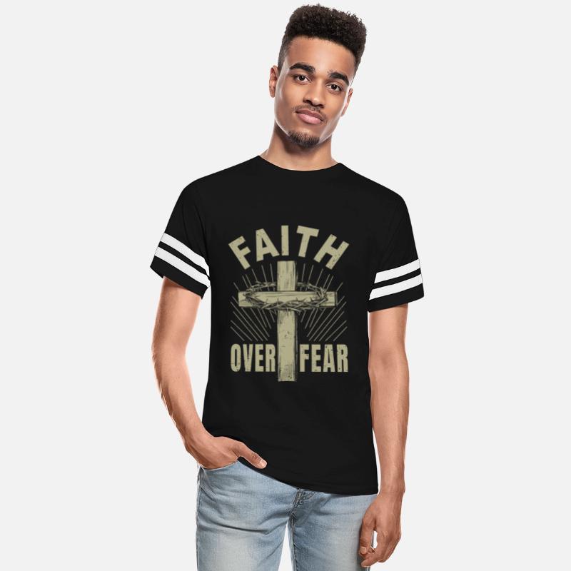 Jesus Christ Cross Faith Over Fear Christian Gift