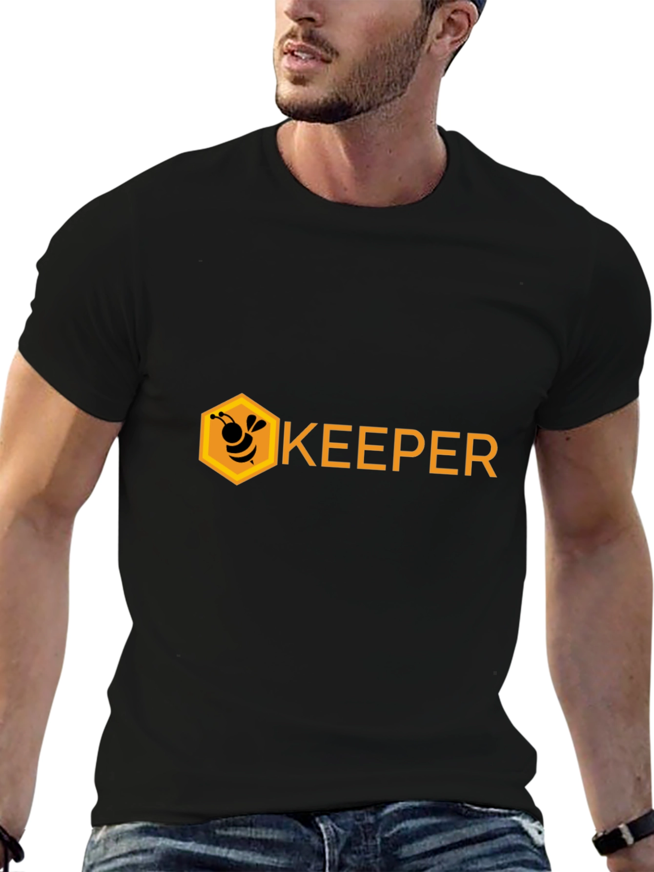 Bee Keeper Graphic T-Shirt - Black Cotton Tee