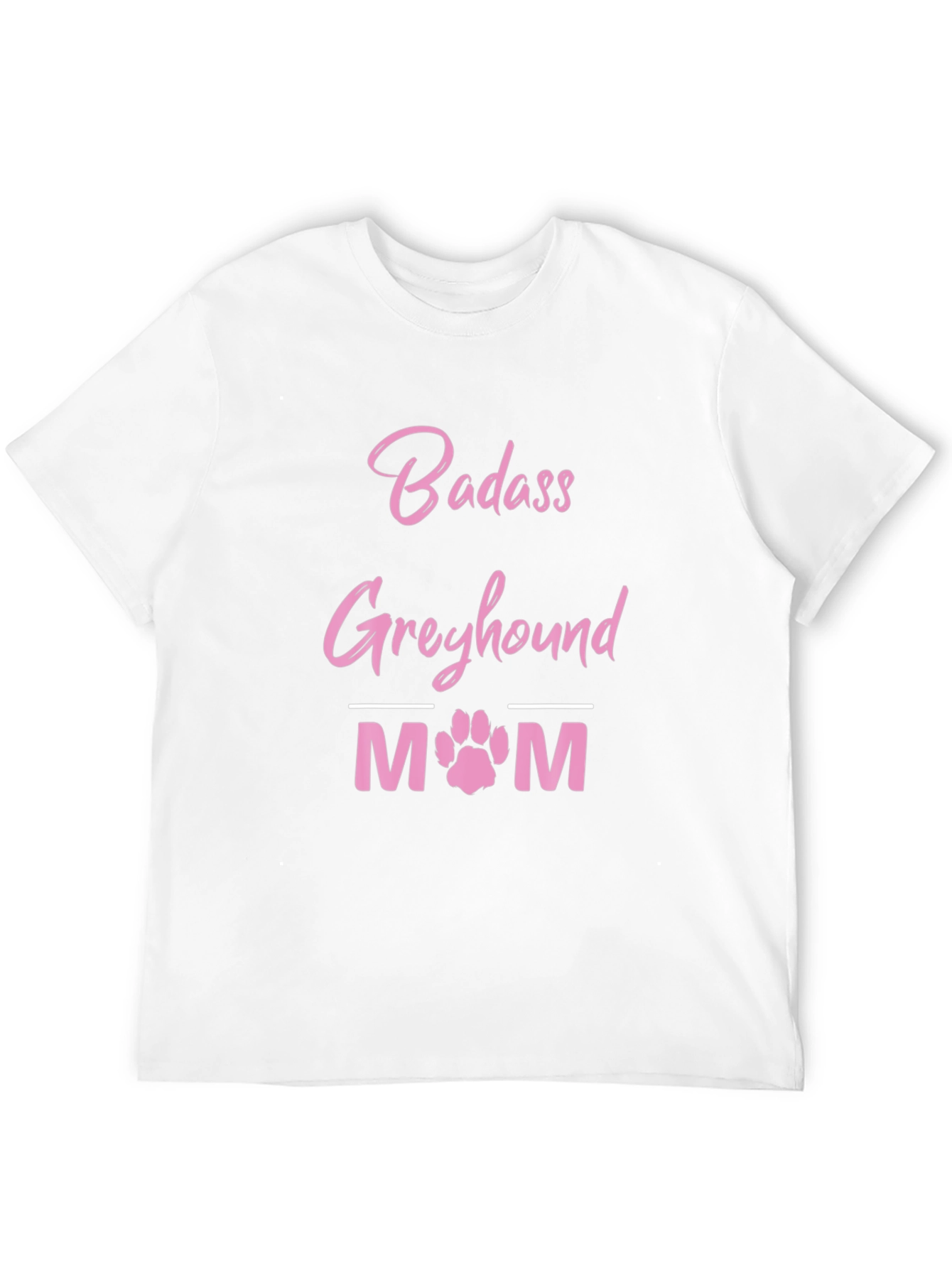 Badass Greyhound Mom Black T-Shirt
