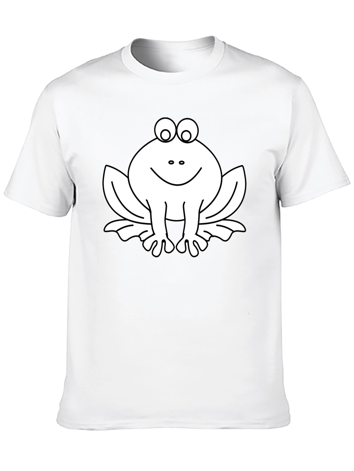 Funny Frog Graphic Tee - Black Cotton T-Shirt