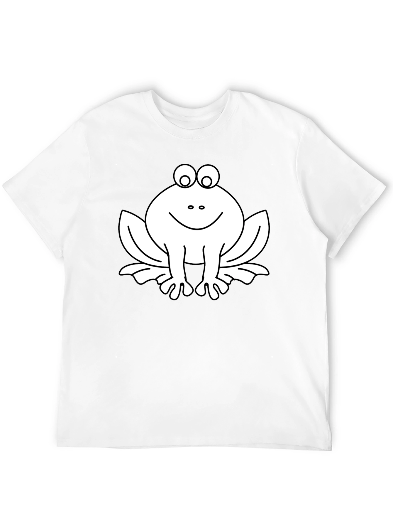 Funny Frog Graphic Tee - Black Cotton T-Shirt