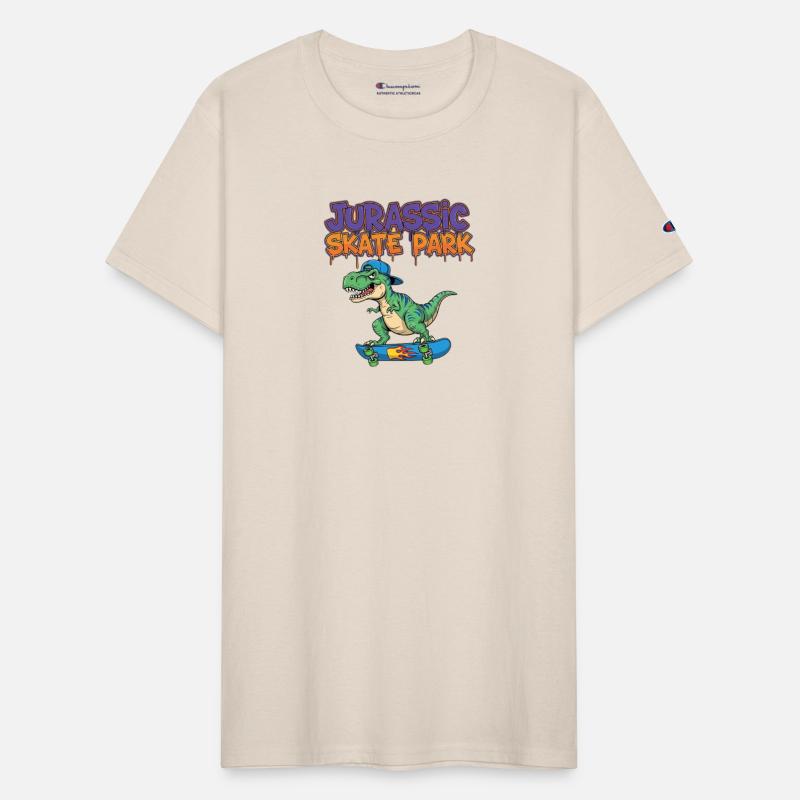 Jurassic Skate Park Dinosaur Illustration