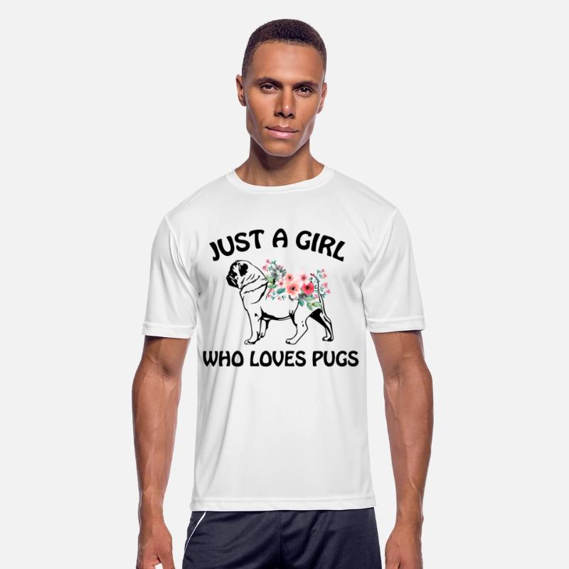 just a girl who loves pugs dog t shirts