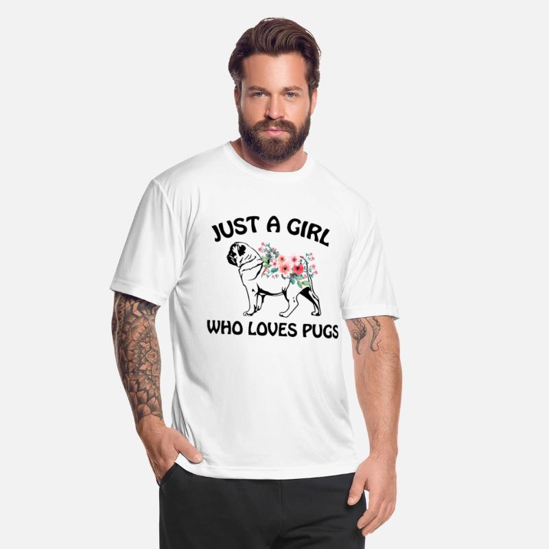 just a girl who loves pugs dog t shirts