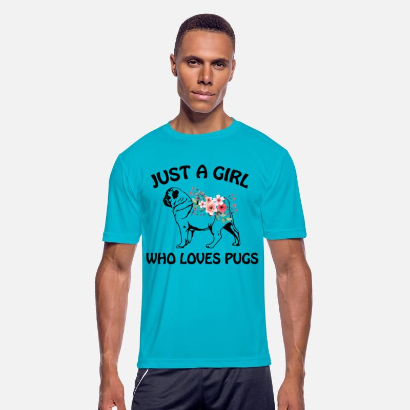 just a girl who loves pugs dog t shirts