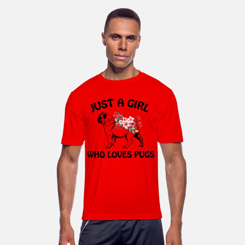 just a girl who loves pugs dog t shirts