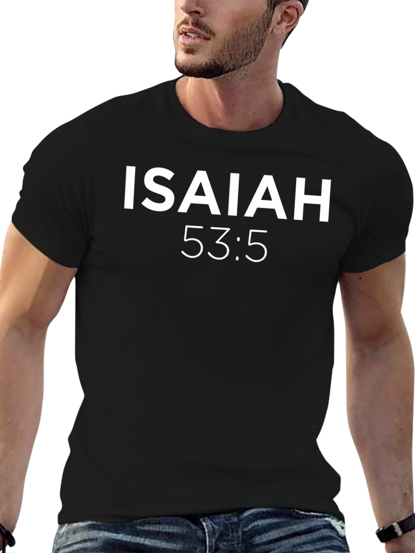 Isaiah 53:5 T-Shirt - Religious Verse Tee