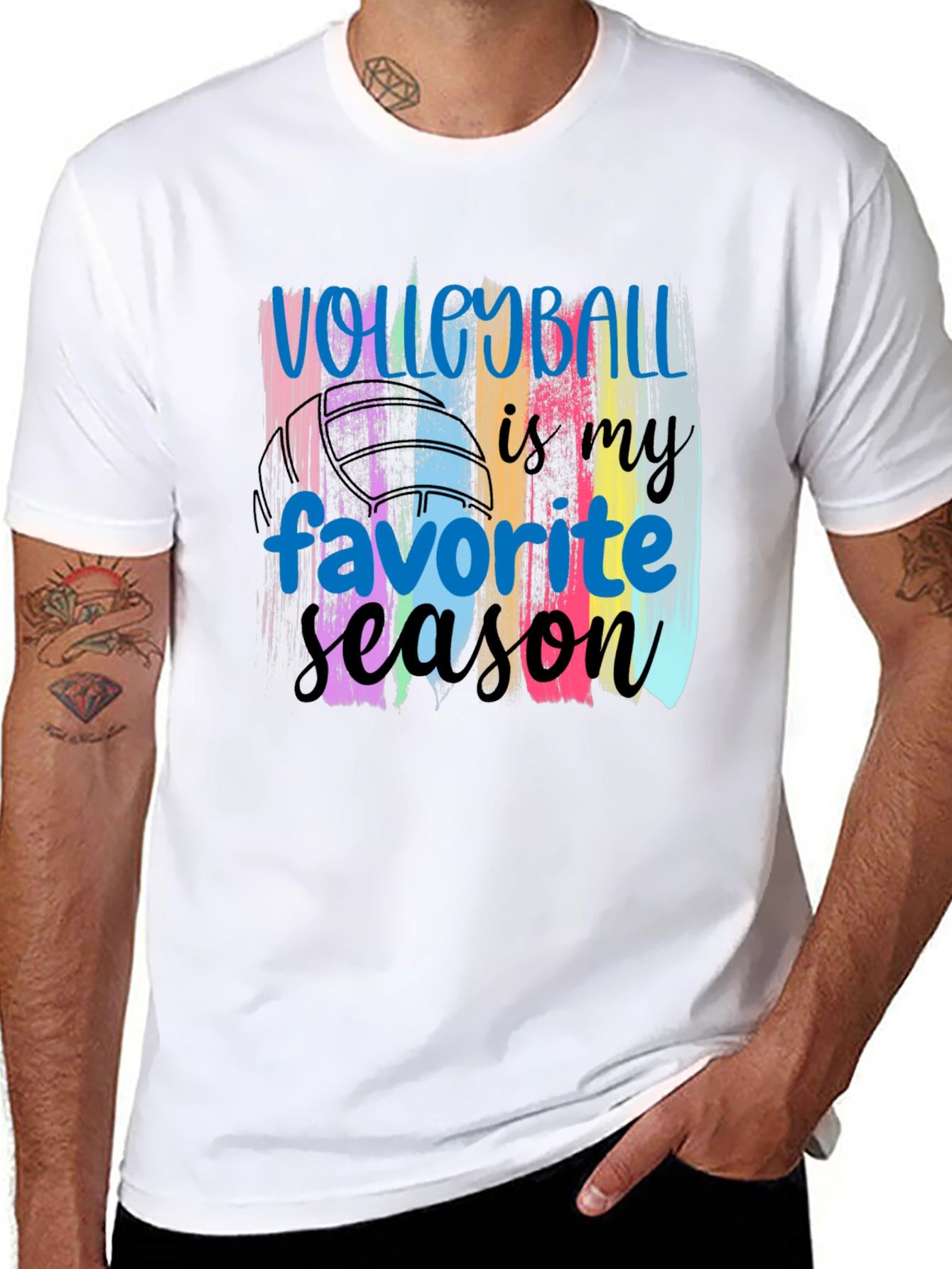 Volleyball Season Graphic T-Shirt