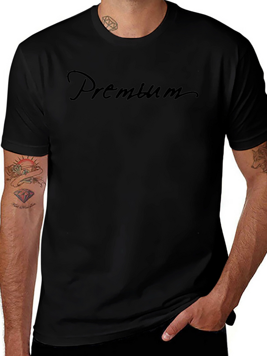 Premium Script Black T-Shirt