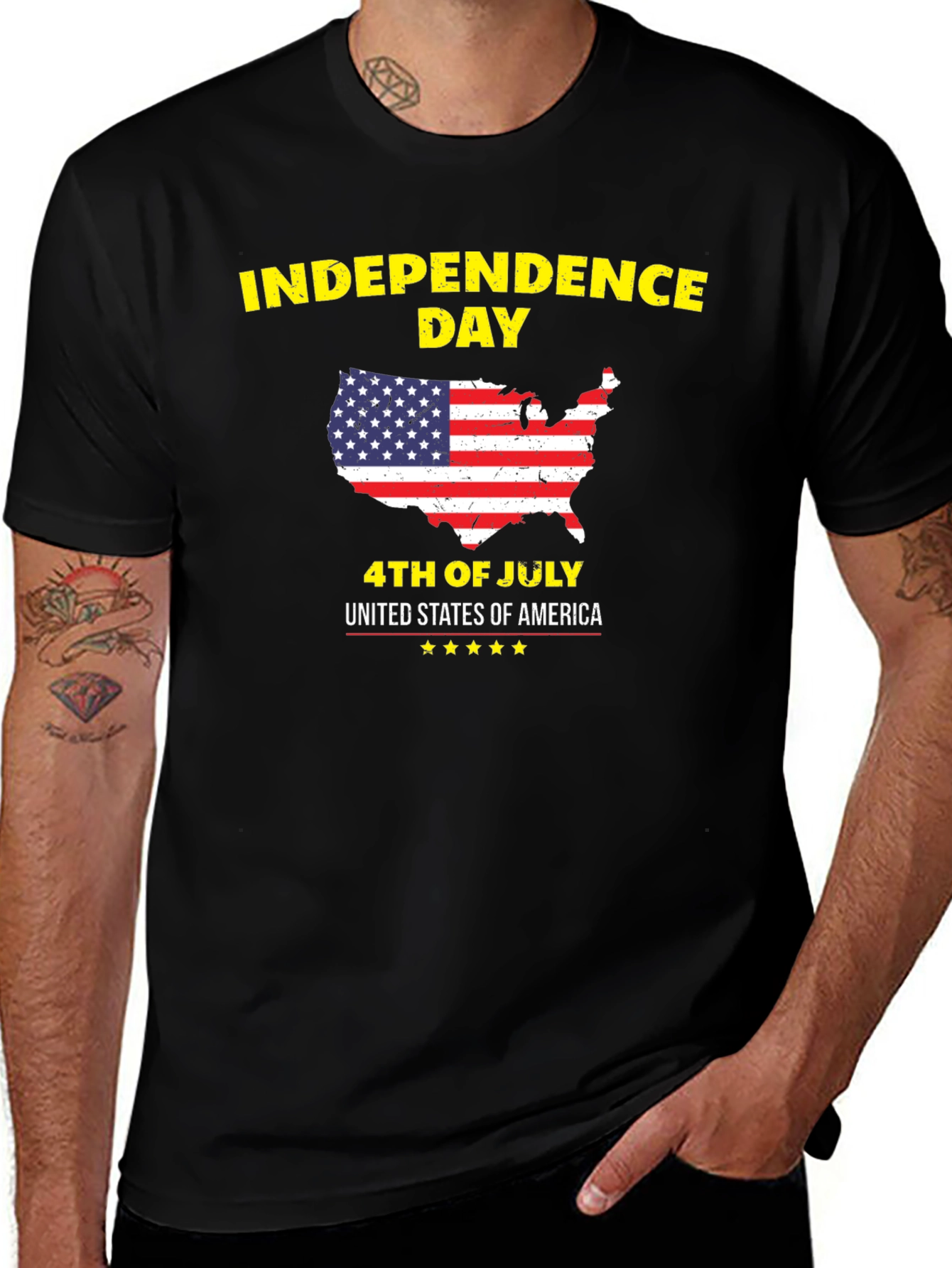 Independence Day USA Patriotic Graphic Tee